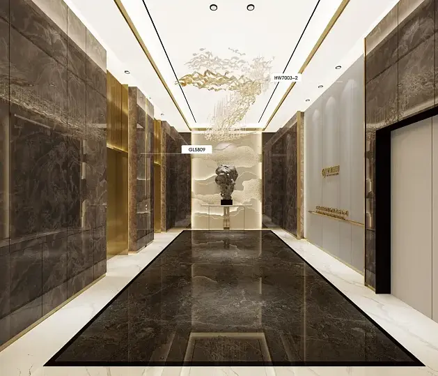 Marble ti ko ni alemora pvc / fiimu ọsin